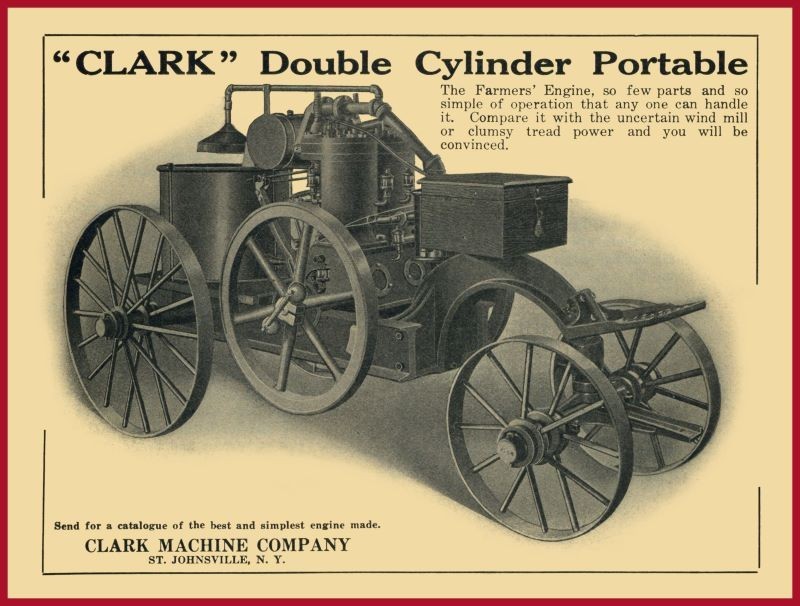 1910 Clark Machine Gas Engine St. Johnsville NEW Metal Sign: 12×16″ Ships Free