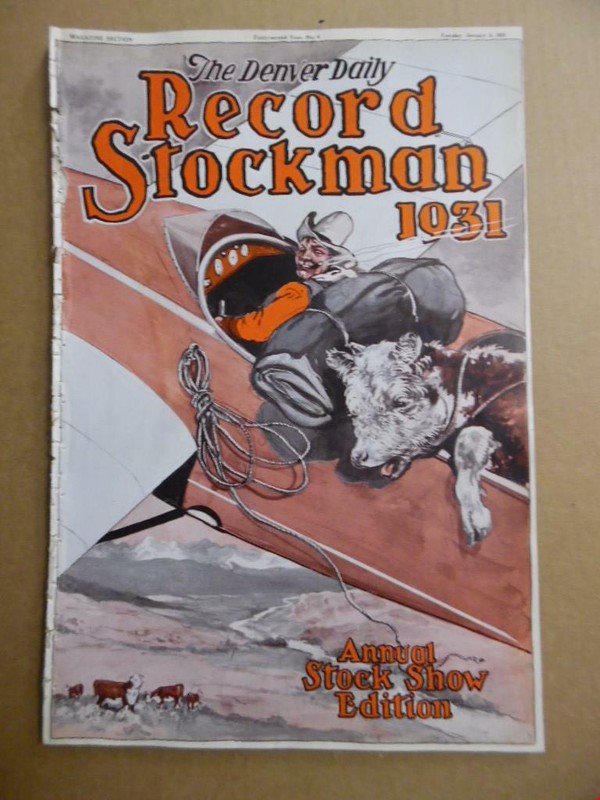 1931 Denver Daily Record Stockman Annual Stock Show Magazine Cattle Ranches BIG