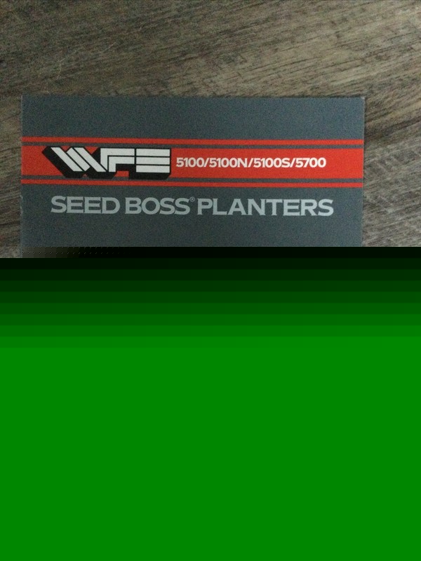 White Farm Equipment WFE Seed Boss Planter Brochure 5100 5100N 5100S 5700