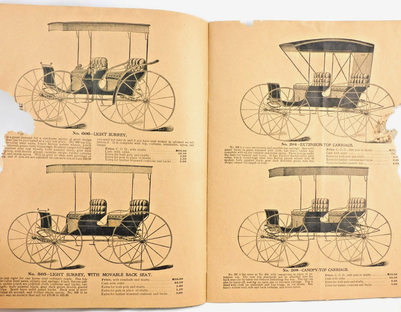 Catalog 1897 Carriage And Harness Mfg Elkhart Indiana with PRICES Antique