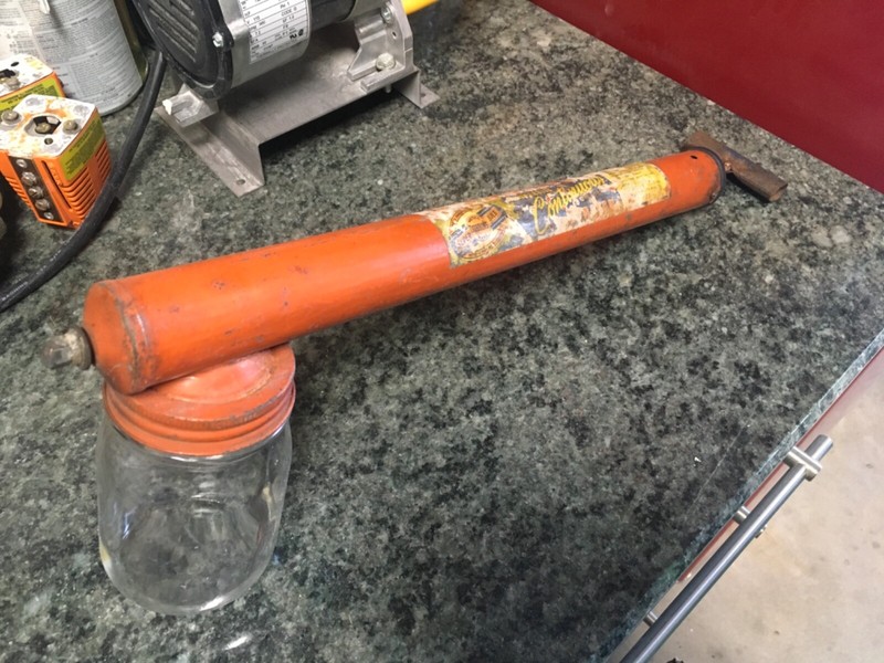 Vintage Dobbins Superbilt Continuous Sprayer. Glass jar.