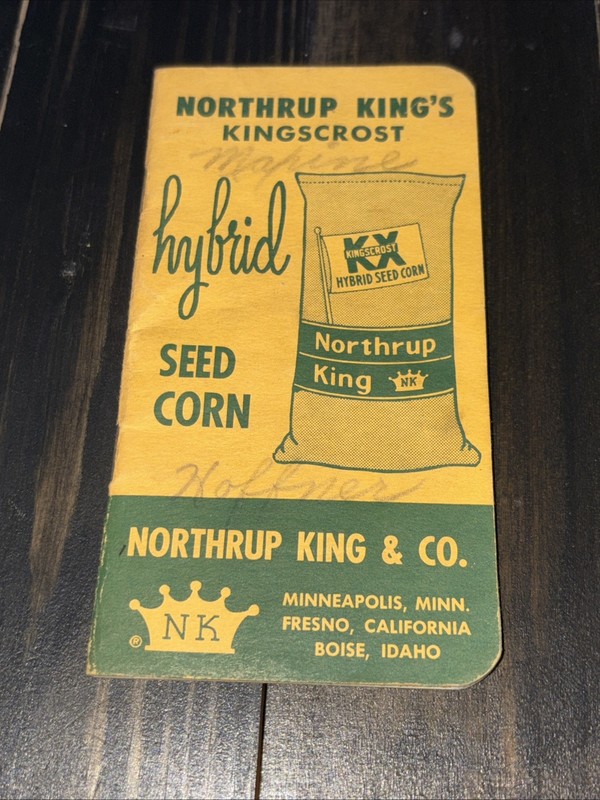 Northrup King’s Kingscrost Seed Corn Memo Book