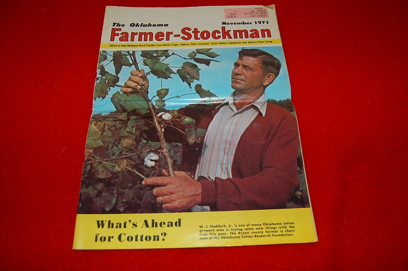 Vintage Oklahoma Farmer Stockman November 1971 Issue What’s Ahead for Cotton