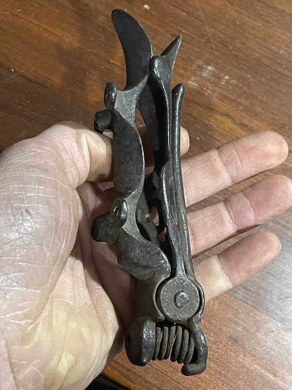 Vintage J.I. Case Cast Iron Buggy Whip Holder 1880s 1890s Threshing Machine Co gallery