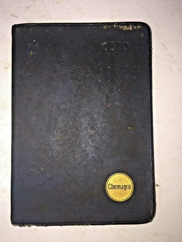 1971 Chemagro Corp Dasanit Corn Insecticide Farm Pocket Diary Planner 1970 Book