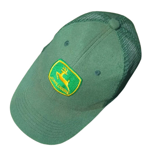 John Deere Snapback Trucker Hat MPC Louisville Mesh Back Green Yellow Embroidery