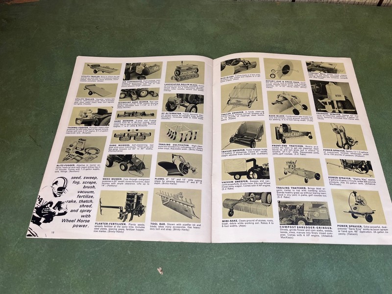 Original 1970 Wheel Horse Garden Tractor Sales Brochure gallery