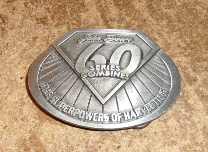 vintage john deere 60 series combines belt buckle new