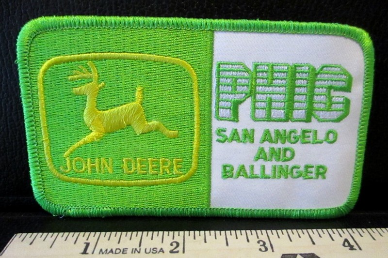 John Deere Logo PHIC Dealership Porter Henderson TX Embroidered Patch Uniform jd
