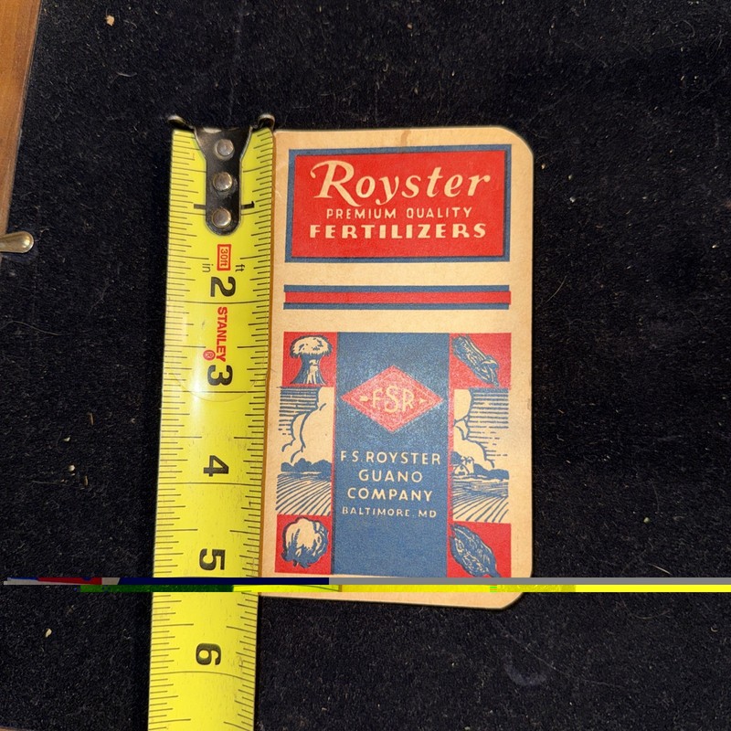 1946 F.S. Royster Guano Company Calendar Note Pad gallery