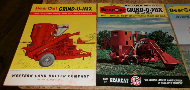 3-lot 1960's-70's bearcat grinder/mixer brochures in good shape used gallery
