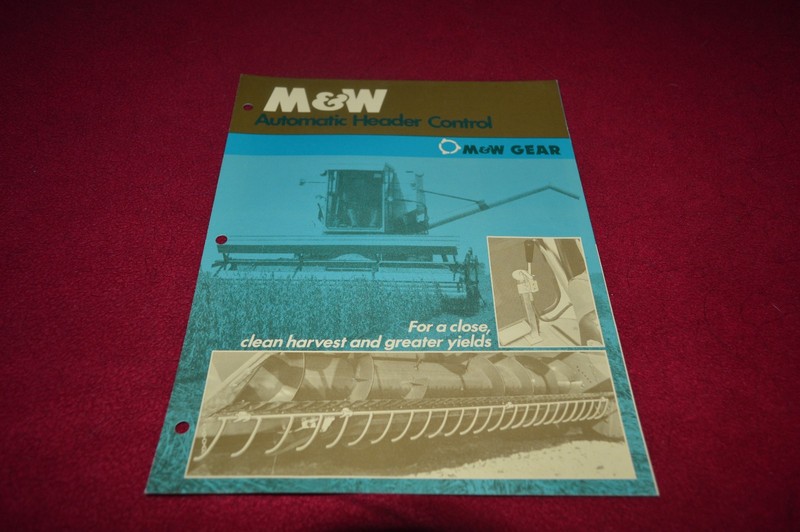 M&W Automatic Header Control Dealers Brochure YABE11