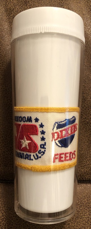 Rare 1976 DIXIE FEEDS Tumbler Glass – Freedom 76 – Easley South Carolina