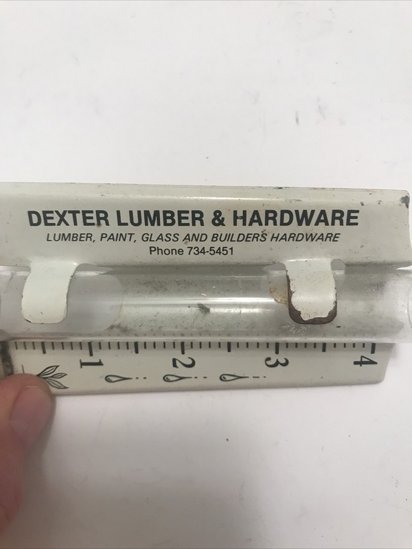 Vintage Advertising Rain Gauge, Dexter Lumber & Hardware, Used, Free Ship gallery
