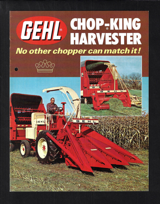 GEHL CHOP-KING HARVESTER 12 PAGE BROCHURE 2513 50 M467