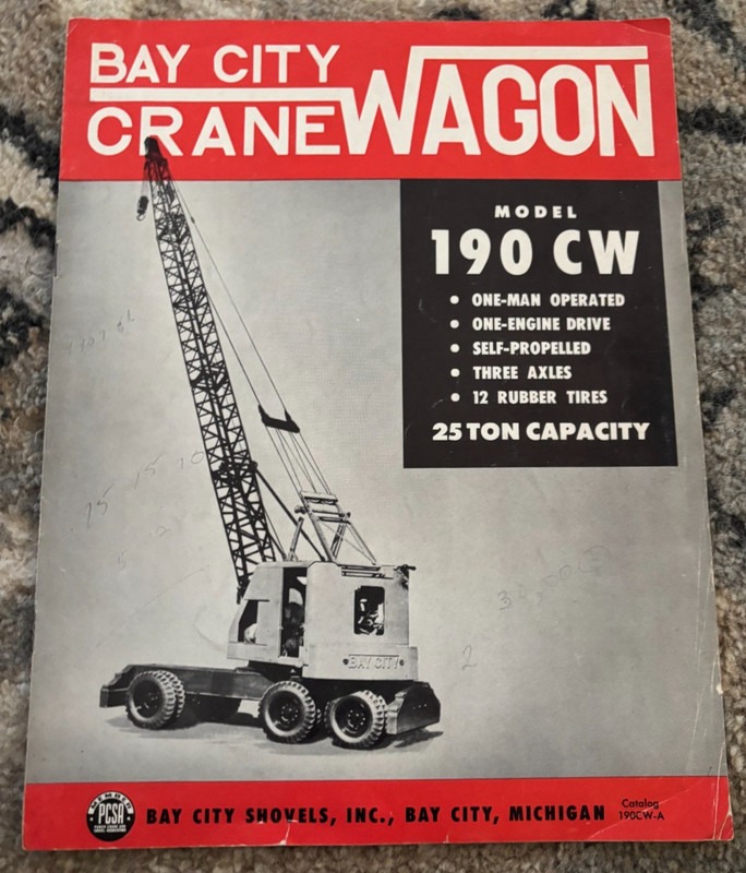 Bay City 190 CW 25 Ton Crane Mobile Brochure AMIL25