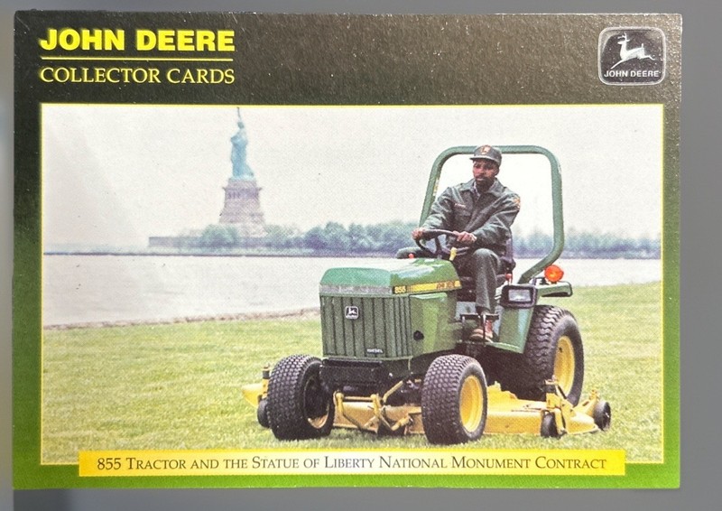 John Deere 855 And The Statue Of Liberty National Contract Trading Card 1994 #41