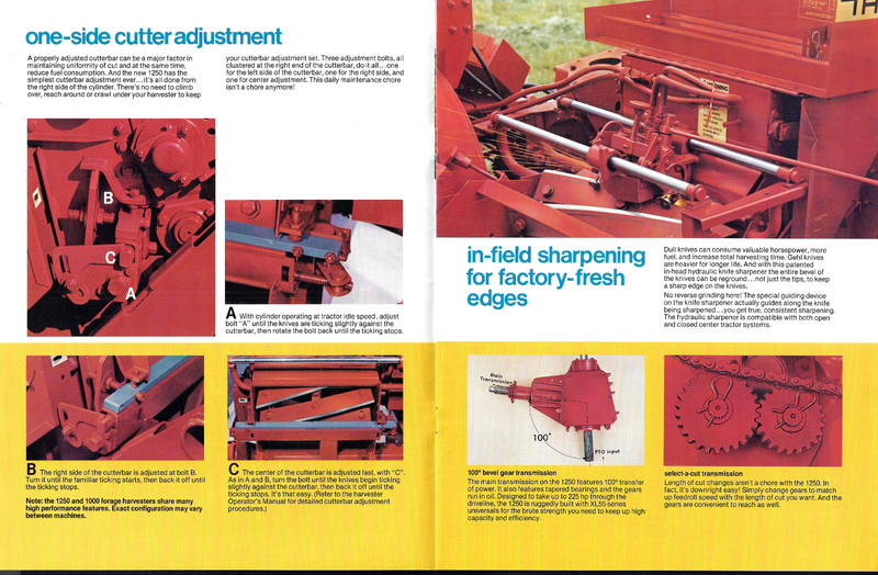 GEHL 1250 & 1000 FORAGE HARVESTERS 12 PAGE BROCHURE 4098-381-30MW gallery