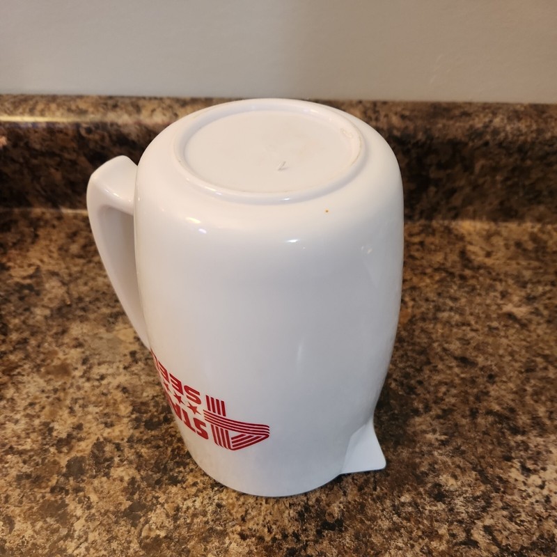 Vintage 4 Star Seed Plastic Pitcher & Mugs Coffee Water Cup Four Iowa gallery