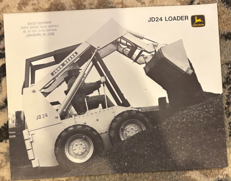 John Deere 24 Skid Steer Loader For 1972 Brochure CWPA26
