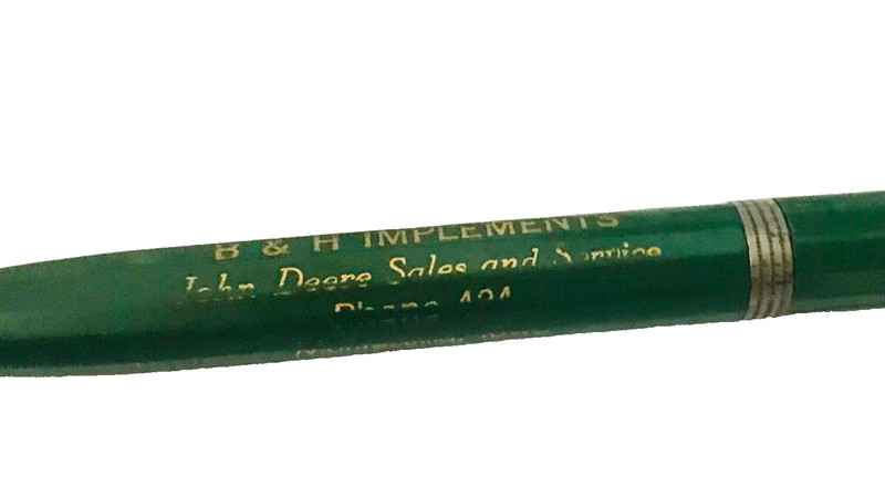 1950s John Deere B&H Montezuma IA Mechanical Pencil Green Bakelite Vintage gallery