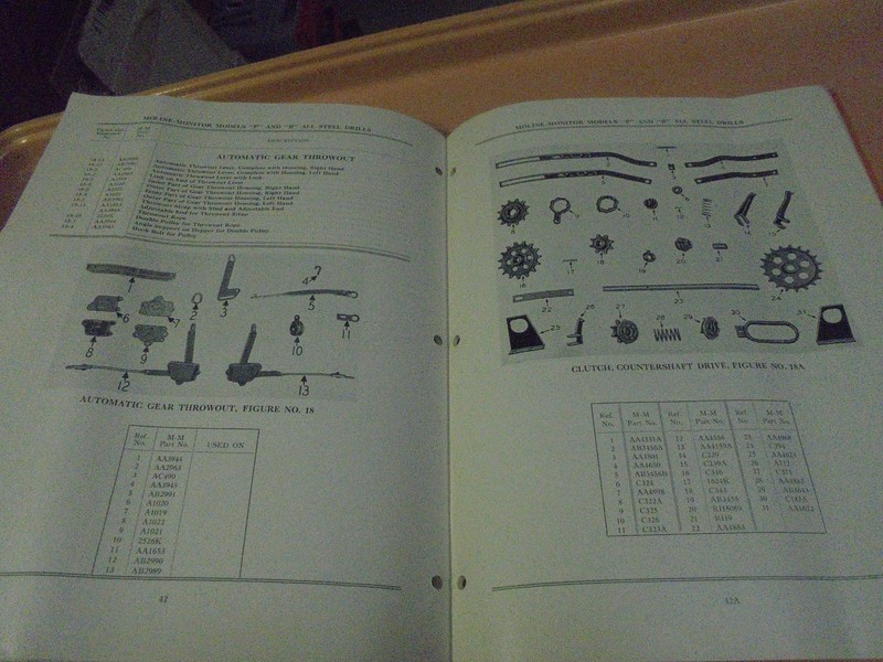 Vintage Minneapolis Moline Models "P" and "R" All Steel Drills Repair Catalog gallery