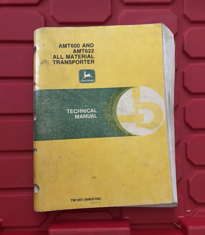 John Deere AMT600 AMT622 All Material Transporter Technical Manual TM1363 1990