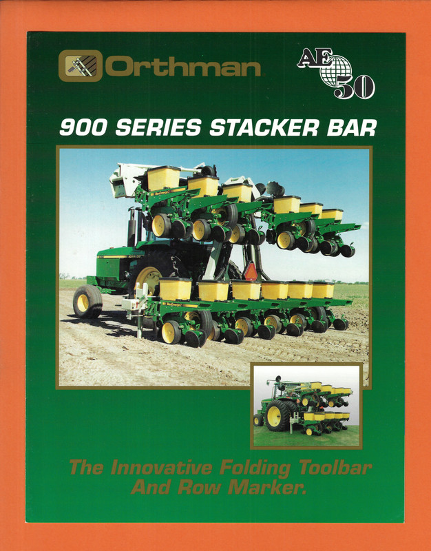 ORTHMAN 900 SERIES STACKER BAR 4 PAGE BROCHURE 10/94