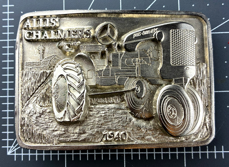 Allis Chalmer ”C” 1940 Limited Edition #052 of 250 Rockford IL. Belt Buckle JH