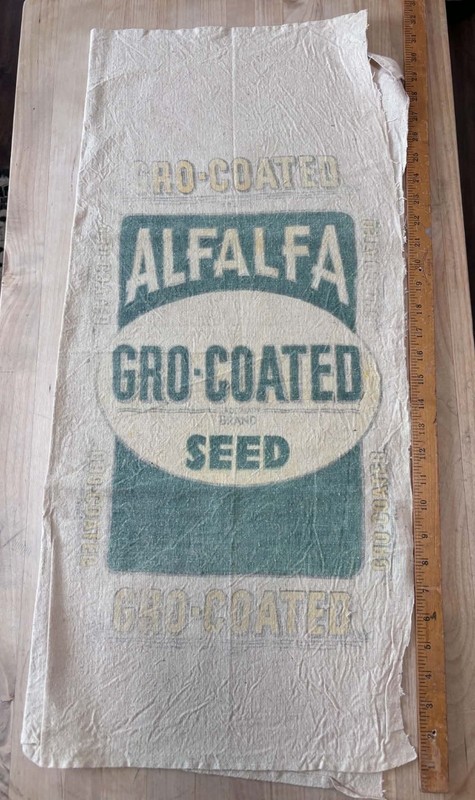 1940’s Alfalfa Gro-Coated Seed Sack – Berry Seed Co. In Clarinda, Iowa ~ SS-7