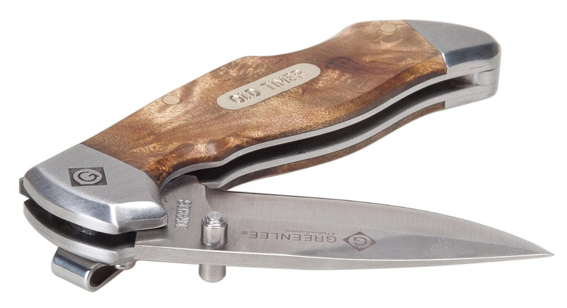 Greenlee 0652-24 Wood Drop Point Pocket Knife Natural Wood gallery