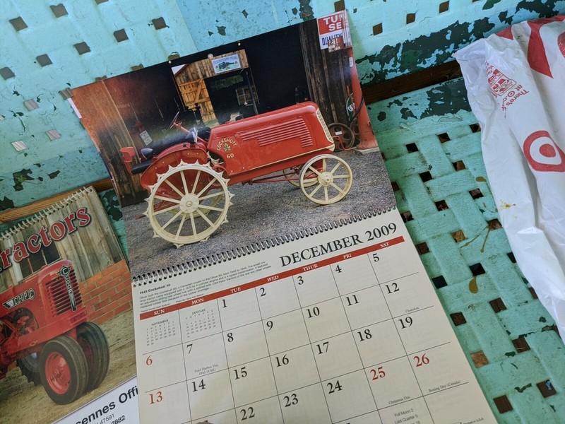 2009 Antique Tractors Calendar Photos Ford John Deere Allis Chalmers Case vtg gallery