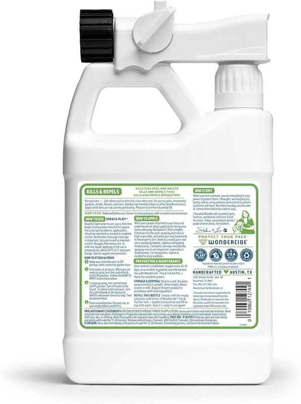 Wondercide - Ready to Use Flea, Tick, and Mosquito Yard Spray with Natural Essen gallery