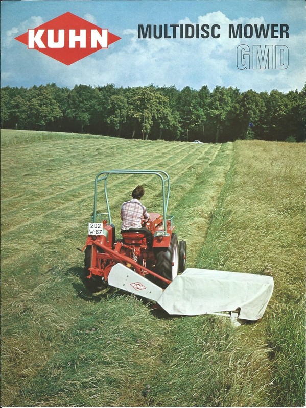 Farm Equipment Brochure – Kuhn – GMD 44 55 66 – Multidisc Mower – c1977 (F6191)