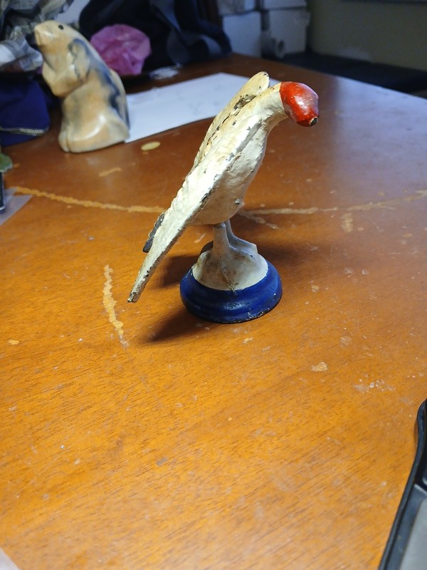 RARE ACME HARVESTING MACHINE EAGLE SALES PAPERWEIGHT AWARD CAST IRON PEORIA,ILL gallery