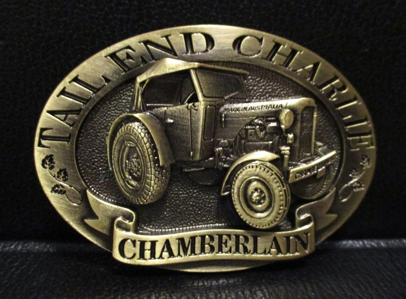 John Deere Australia Tail End Charlie Chamberlain CHAMPION Tractor Belt Buckle
