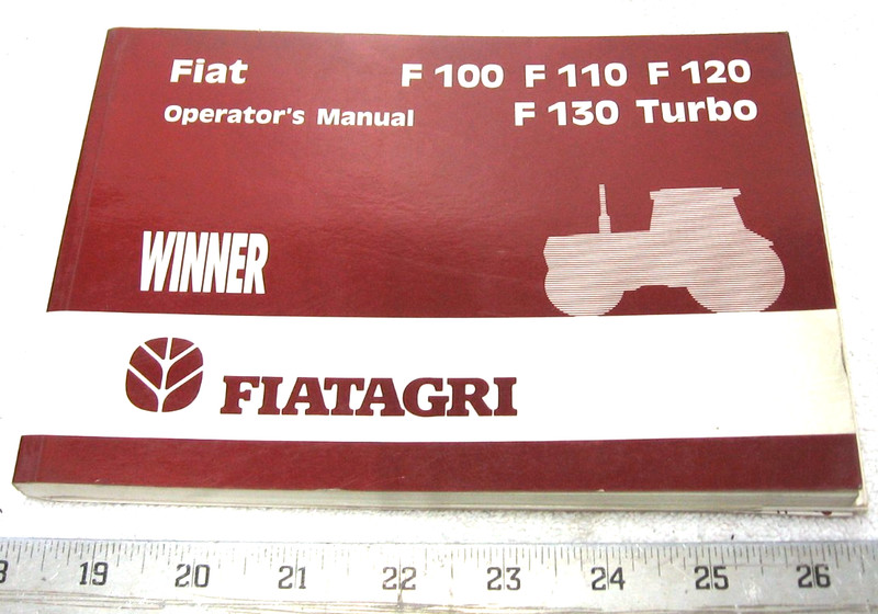 VINTAGE 1980s FIAT AGRI TRACTOR F 100 110 120 130 OPERATORS MANUAL