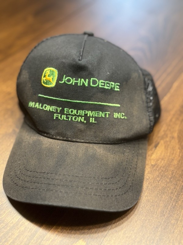 Vintage John Deere Maloney Equipment Inc. Fulton, Illinois SnapBack adult hat