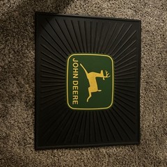 VTG John Deere Utility Mat 14×17 Plasticolor Advertising Label Agriculture EUC