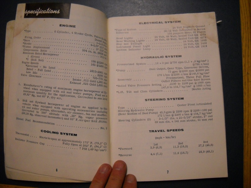 CASE W 26 SERIES B LOADER OPERATORS MANUAL FORM NO 9-2711 gallery
