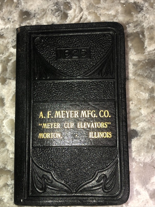 A. F. Meyer Mfg Company Cup Elevators Catalog Book Morton IL Original 1925