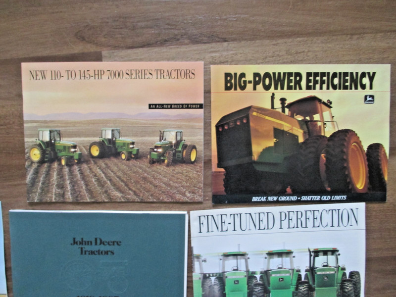 JOHNE DEERE SALES BROCHURES AND BOOKS. SEVEN TOTAL. gallery
