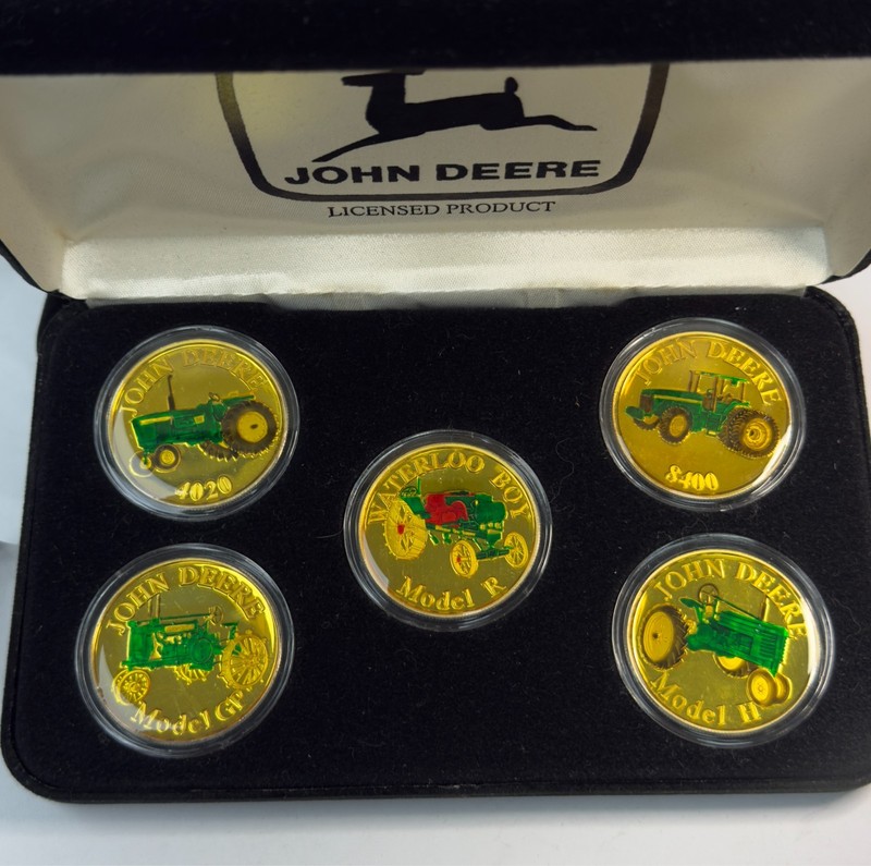 5oz .999 Fine Silver Round – John Deere Model Set – 5 Colored Coins – Sr.
