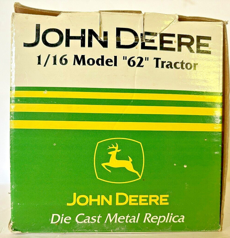 SPEC CAST JOHN DEERE MODEL "62" DIE CAST TRACTOR JDM-172 1:16 NIB gallery
