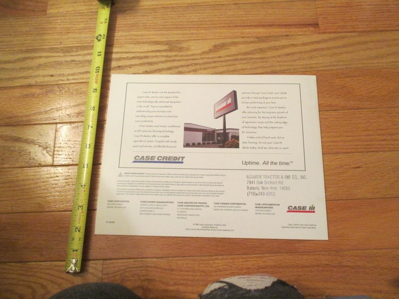 Case International Harvester Mower Conditioners sales brochure gallery