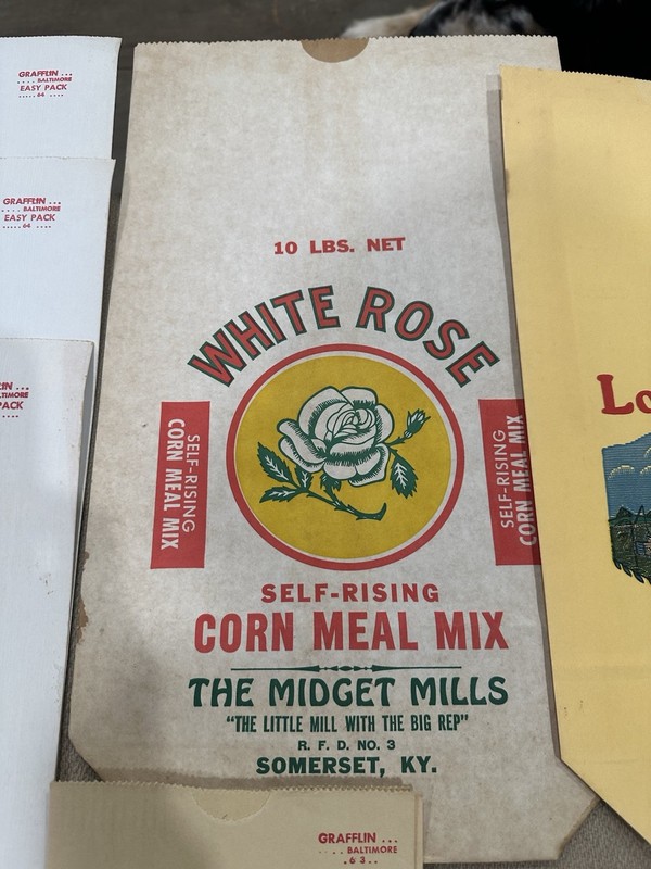 NOS Grain Mill Bags, 15 Original Bags, Unused, New Old Stock !!! Rare Finds ! gallery