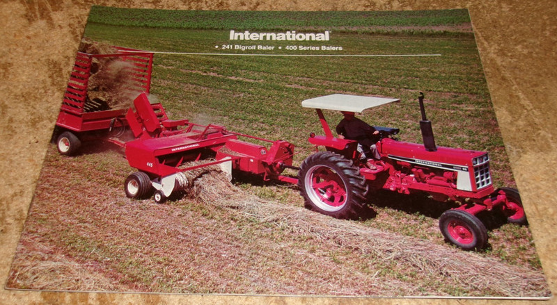 1978 international balers brochure has a little cover wear in good shape used