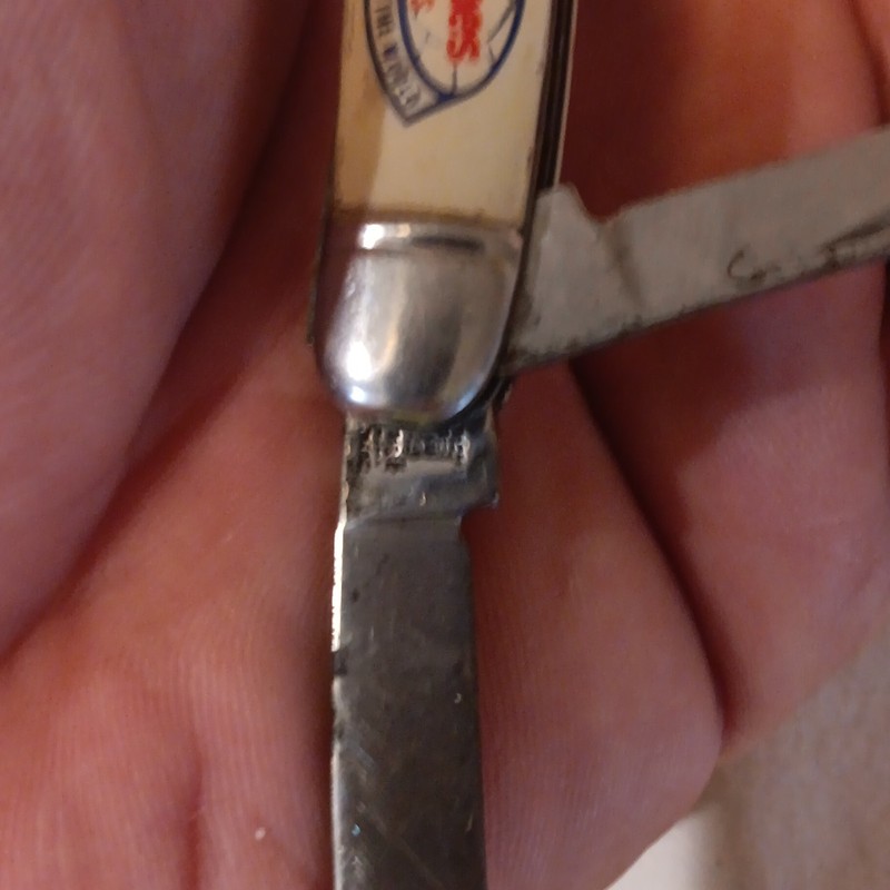 Antique Jacques Seeds 2-Blade Folding Advertising Pocket Knife, Agriculture gallery