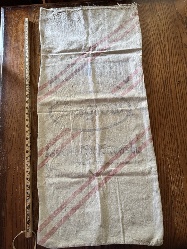 Vintage Advertising Asgrow Seeds Bred – Associated Seed Growers Sack Bag