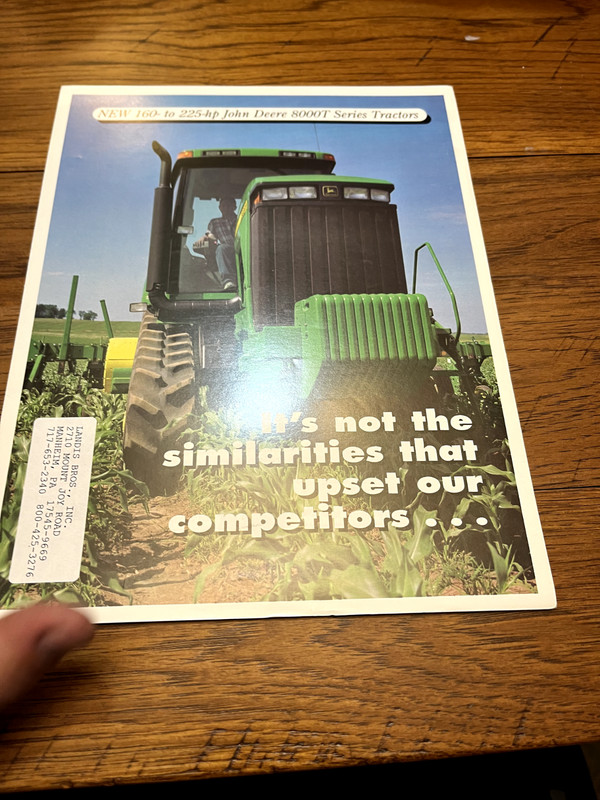 John Deere 8100T 8200T 8300T 8400T Tractor For 1997 Brochure BAOH